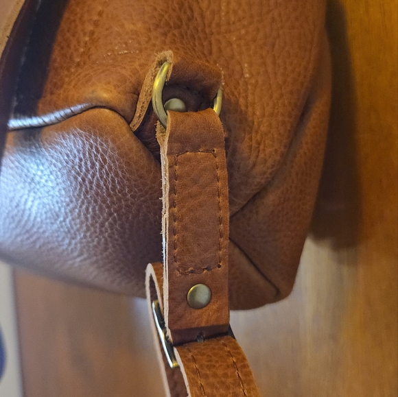 Portland Leather Brown Leather Backpack - Picture 5 of 8